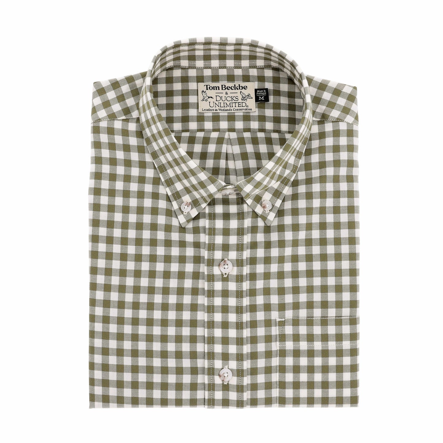 Tom Beckbe Knapp Cotton Twill Shirt in Lichen, classic fit with front pocket, made from soft cotton twill.