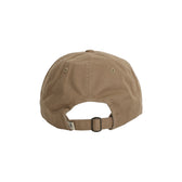 Back view of Tom Beckbe’s Cotton Twill 6-Panel Hat - Brittany Spaniel, adjustable strap, on white background.