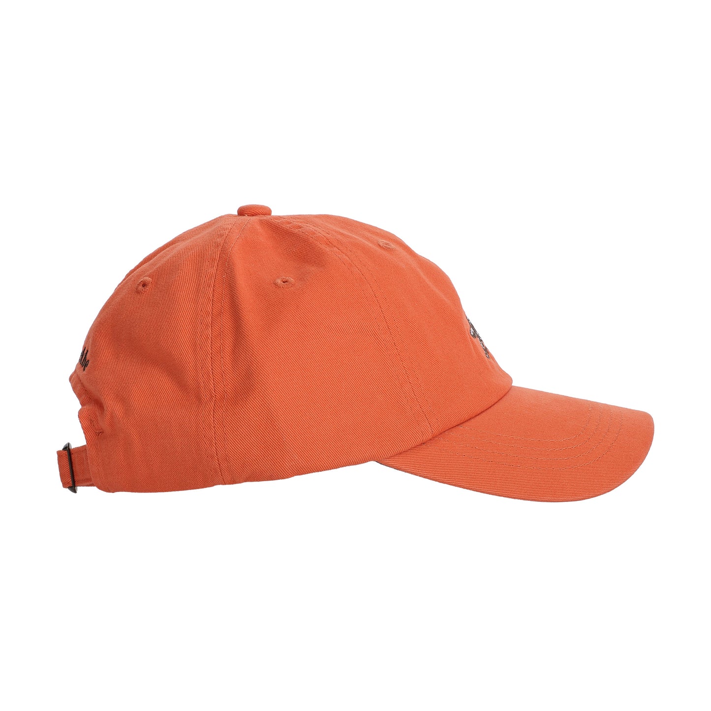 Tom Beckbe Cotton Twill 6-Panel Hat - English Setter, side view with adjustable back strap on white background.