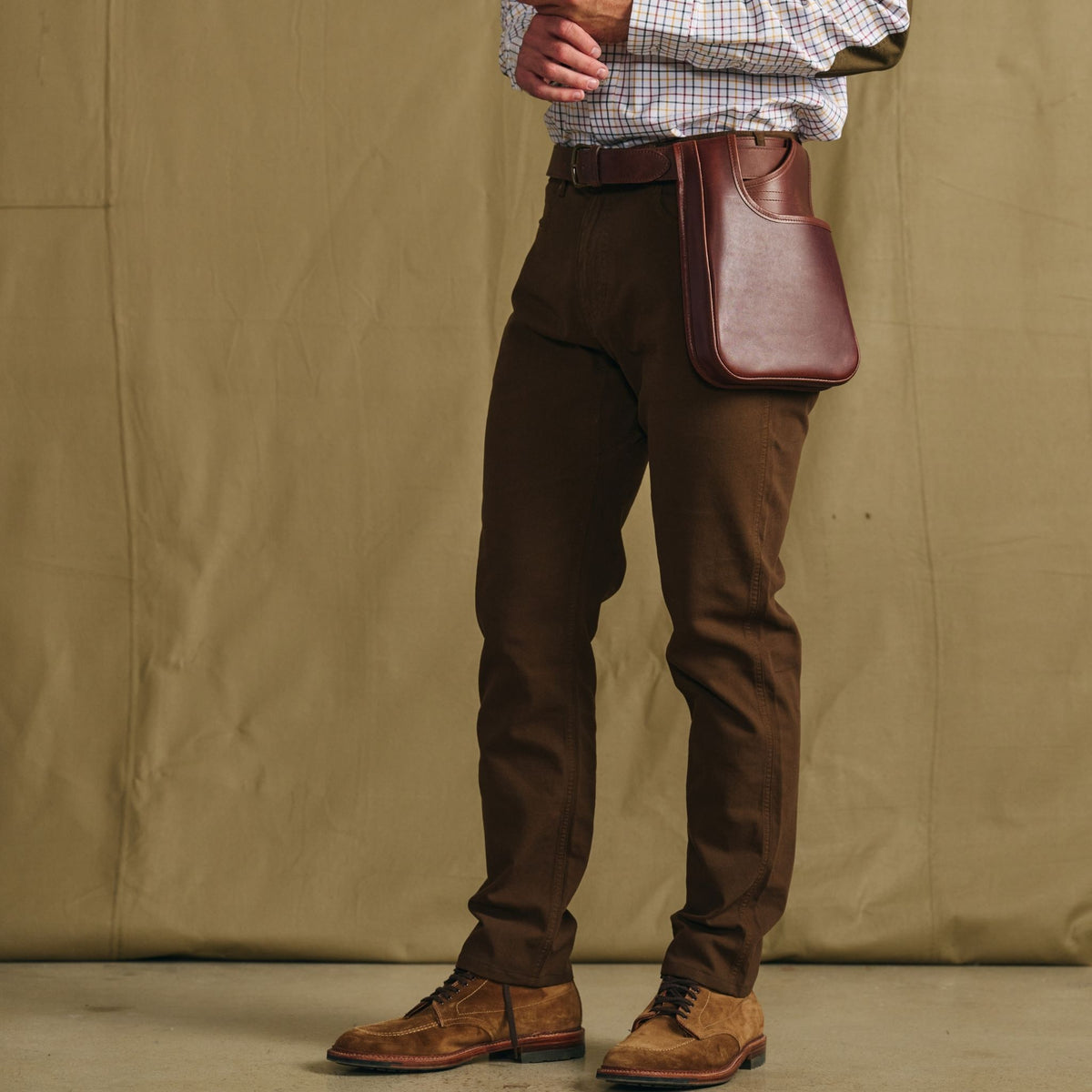 Leather LoPro Shell Bag