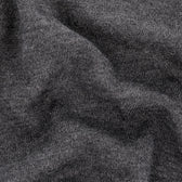 Close-up of the York Merino Quarter Zip by Tom Beckbe, showing its gray wool texture and subtle folds.