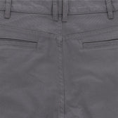 Close-up of Tom Beckbe's Reid Straight Leg Cotton Chino Pant back with belt loops, seam, and two welt pockets.