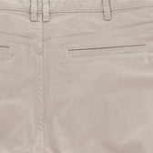 Close-up of Tom Beckbe Reid Straight Leg Cotton Chino Pant with two welt pockets, belt loops, and stitching detail.