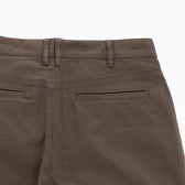 Back view of Tom Beckbe's Reid Straight Leg Chino Pant with belt loops, two welt pockets, and logo on right pocket.