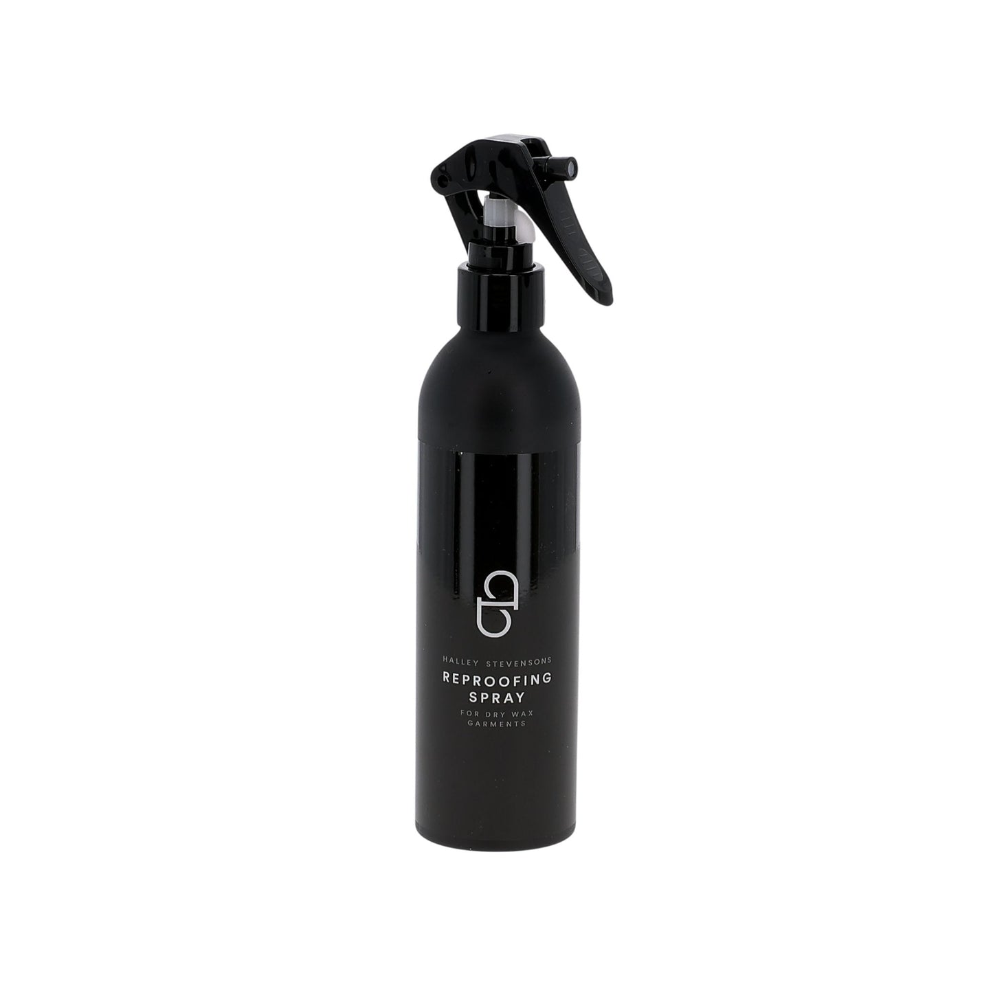 Tom Beckbe Reproofing Spray with trigger nozzle restores water resistance to dry-waxed garments.