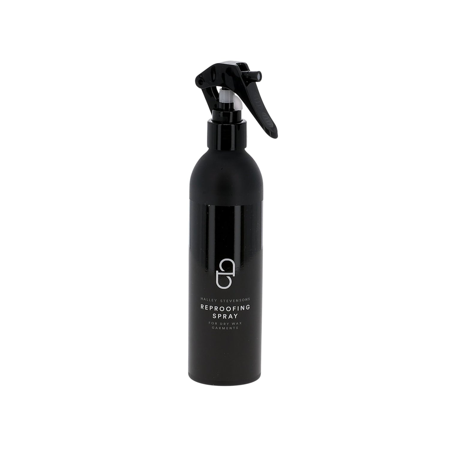 Tom Beckbe Reproofing Spray with trigger nozzle restores water resistance to dry-waxed garments.