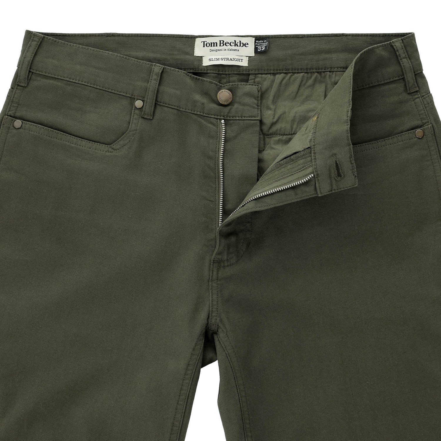 Reid Slim-Straight Leg Cotton Chino Pant