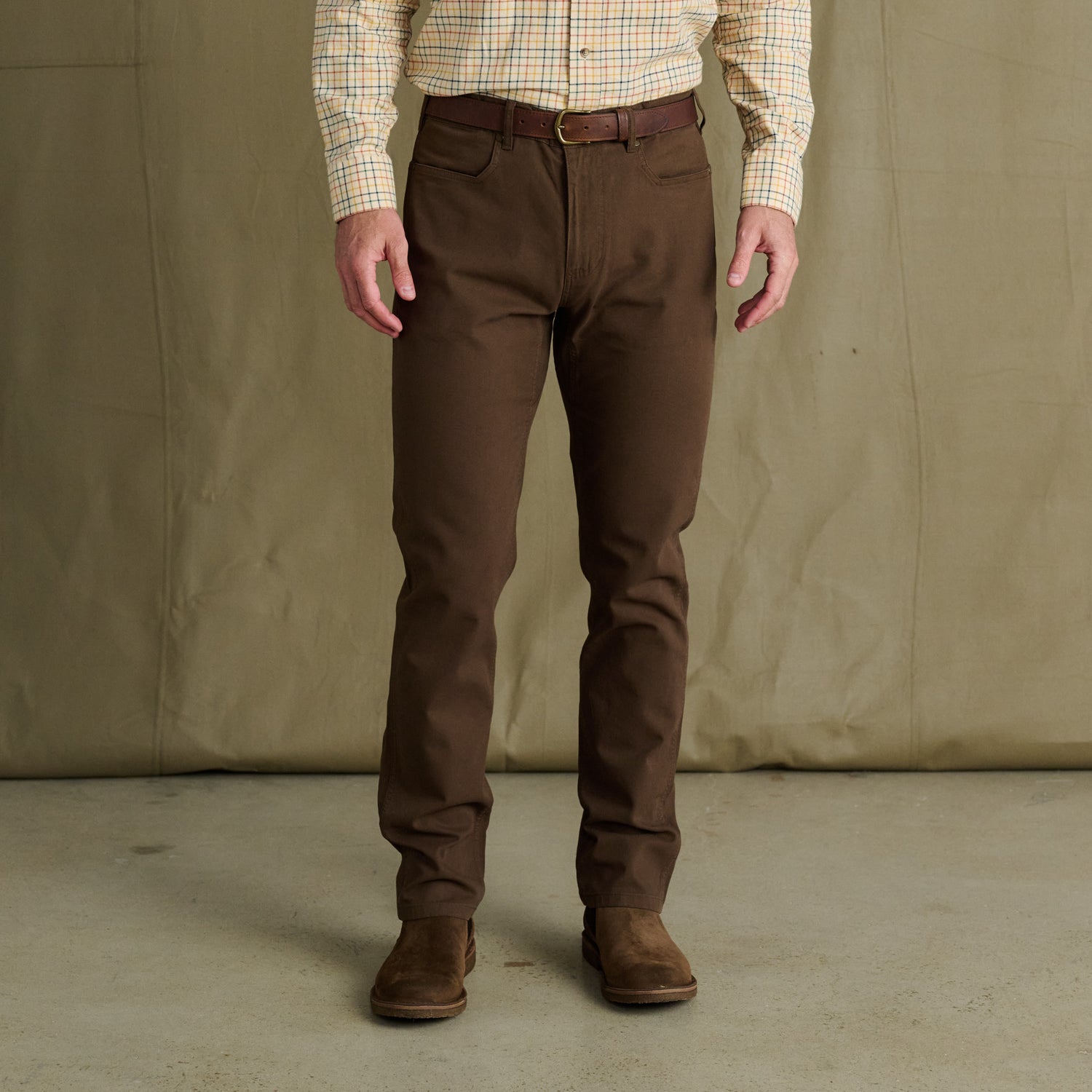 Reid Slim-Straight Leg Cotton Chino Pant