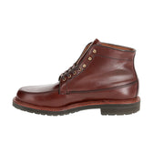 Tom Beckbe Alden Custom Guide Boot: brown leather, lace-up front, visible stitching, Goodyear welt.