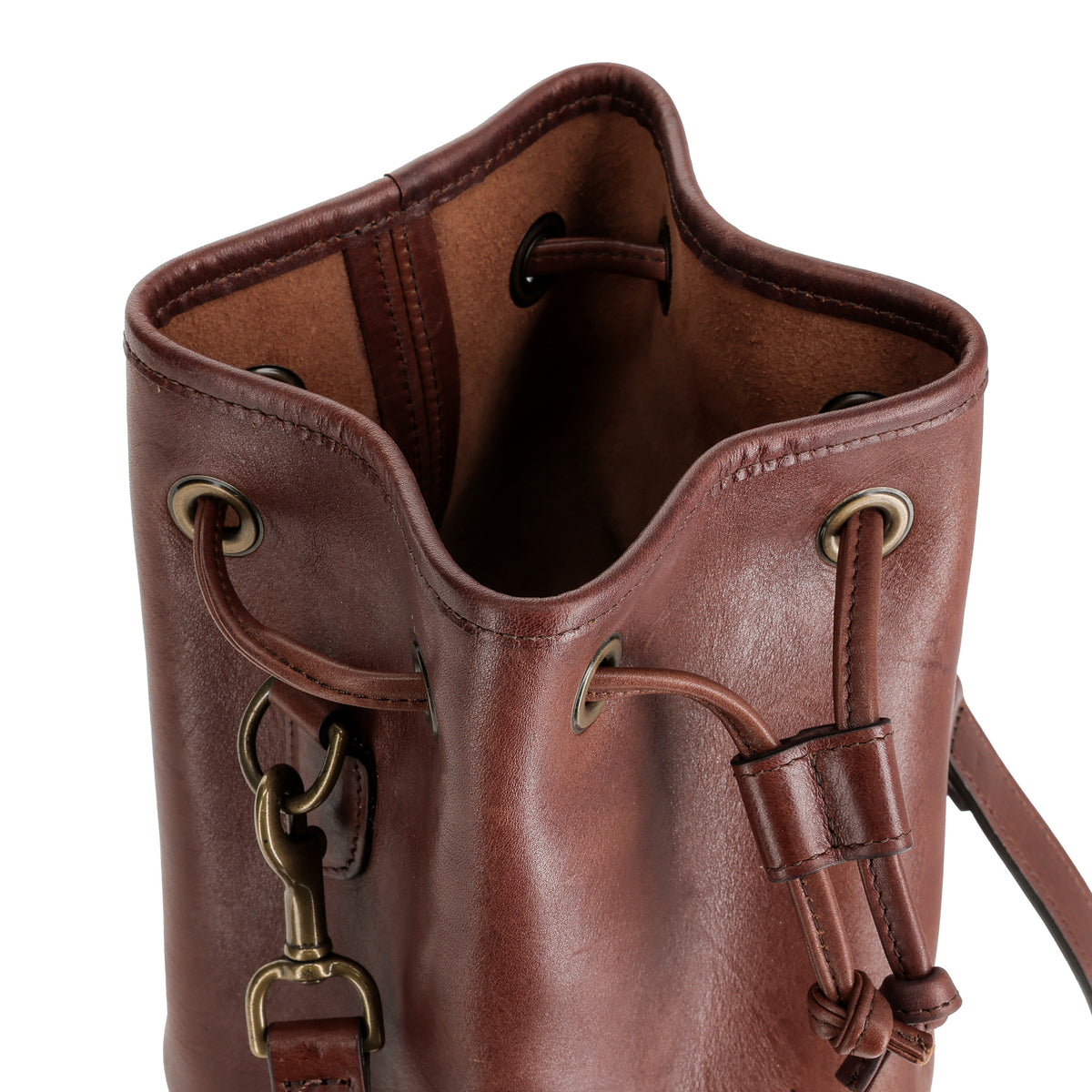 Hughes Leather Bucket Bag