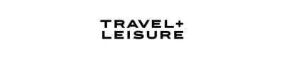 Logo of Travel + Leisure in black text on a white background.