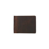 Bison bifold wallet measures 4.25" x 3.25" when folded.